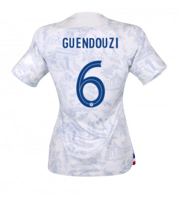 Francja Matteo Guendouzi #6 Koszulka Wyjazdowych Kobiety MŚ 2022 Krótki Rękaw
